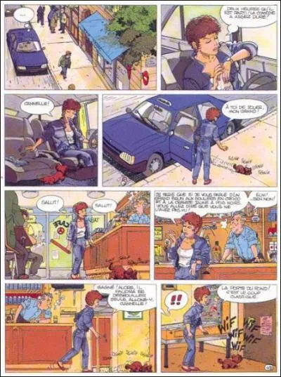 Cette BD franco-belge publie dans le journal de Spirou entre 92 et 98, raconte les aventures de Pearl, chauffeur de taxi, et de son chien Cannelle. Quel en est le titre ?