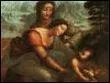 Qui a peint La Vierge l'enfant et Sainte Anne ?