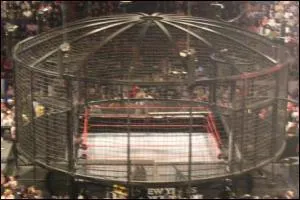 Dans quel PPV les matchs pour les titres majeurs se droulent dans d'immense cage entre 6 catcheur diffrents ?