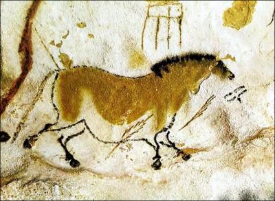 Les premières peintures rupestres du Paléolithique datent d'environ de :