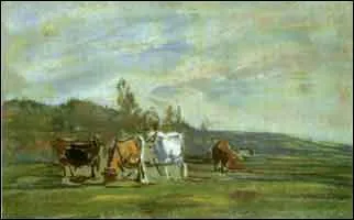 Qui a peint Vaches au pr ?