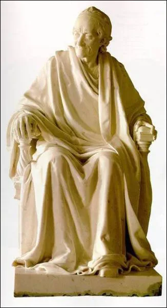 Une statue de Voltaire, ce clbre crivain du sicle des Lumires, le XVIIIme, l'auteur entre autres de contes philosophiques comme 'Candide', orne la comdie franaise. Qui en est l'auteur ?