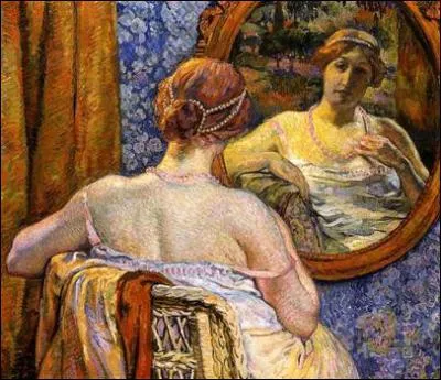 Quel peintre a ralis 'Femme au miroir' ?