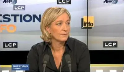Qu'a dit Marine Le Pen lors du mouvement social d'octobre contre la rforme des retraites ?