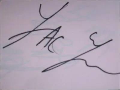 De qui est cet autographe ?