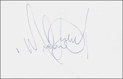 De qui est cet autographe ?