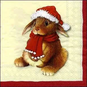 Quel animal est dguis pour Nol ?