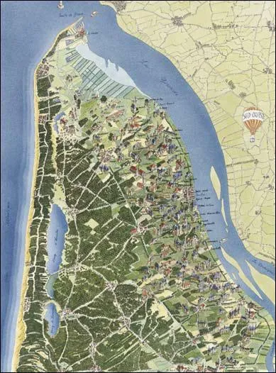 Quel est le nom de la presqu'le situe en aval de Bordeaux, qui a donn son nom  un vignoble produisant plusieurs AOC ?