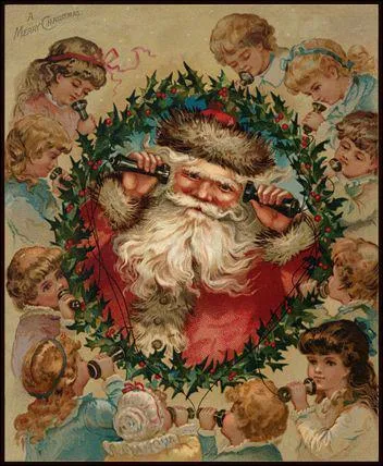 Avant 1931, comment tait revtu Santa Claus (Le Pre Nol ou St Nicolas aux Etats unis)