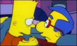 Ici , que demande Bart  Milhouse ?