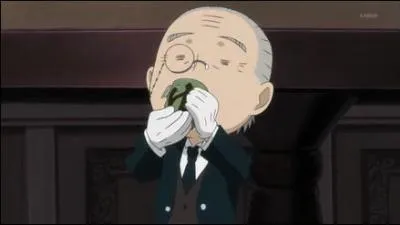 Comment s'appelle cet trange personnage  l'air con qui boit tout le temps du th ?