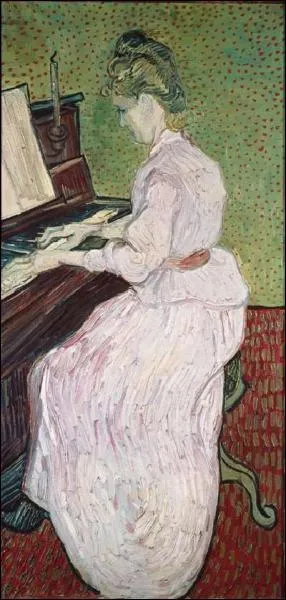 Qui a reprsent la fille du docteur Gachet, Marguerite jouant du piano ?