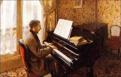 Qui a peint 'Jeune homme au piano' ?