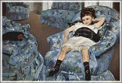 Qui a peint 'Petite fille dans un fauteuil bleu' ?