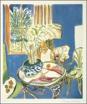 Qui a peint 'Petit intrieur bleu' ?