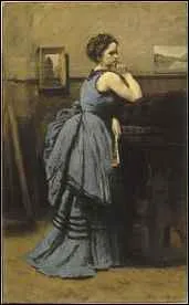 Qui a peint 'La dame en bleu' ?
