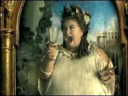 Par quel personnage la grosse dame est-elle attaque ?