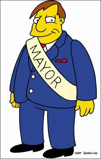 Quel est le nom du maire de springfield