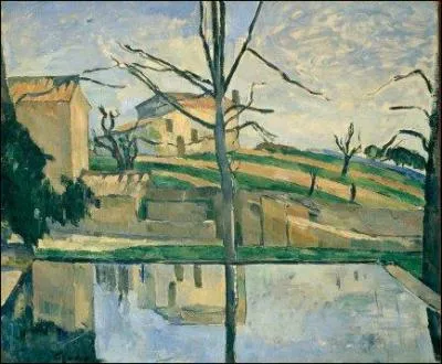 Quel peintre post-impressionniste a ralis 'Le bassin du Jas de Bouffan en hiver' ?