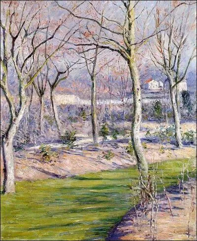 Quel peintre impressionniste a ralis 'Jardin du petit Genevilliers en hiver' ?