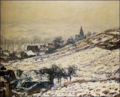 Quel peintre impressionniste a ralis 'Hiver  Giverny' ?