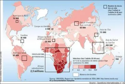 Quel continent est le plus touch par le SIDA ?