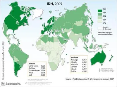 Ces pays cochs ci-dessus sont des pays :