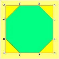 Les 8 angles internes au sommet de ce polygone sont gaux, combien valent-ils ?