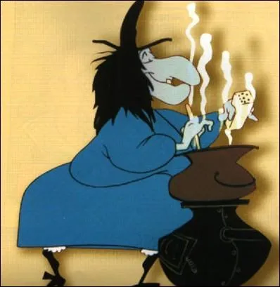 En quoi Hazel la sorcire se transforme-t-elle pour piger Bugs Bunny dans 'Bewitched Bunny'?