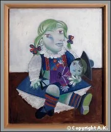 Qui a peint Maya  la poupe (sa fille) ?