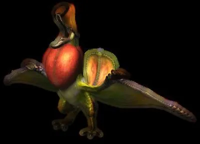 Comment se nomme ce monstre au plumage flamboyant ?