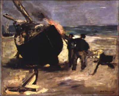 Qui a peint 'Bateau goudronn' ?