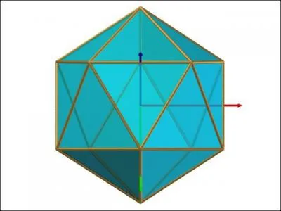 Comment s'appelle un solide de dimension 3 de 20 faces ?