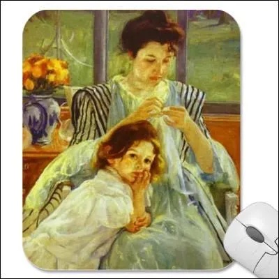 Qui a peint Jeune mre cousant ?