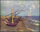 Quel peintre hollandais a ralis 'Barques aux Saintes-Maries-de-la-mer' ?