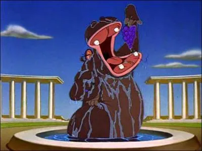 De quoi sont vtus les hippopotames dans le sixime passage ?