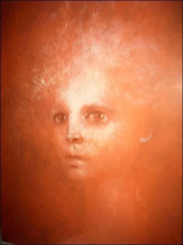 Voici mon autoportrait. Artiste surraliste dcde en 1996, je suis connue pour mes reprsentations fantomatiques.