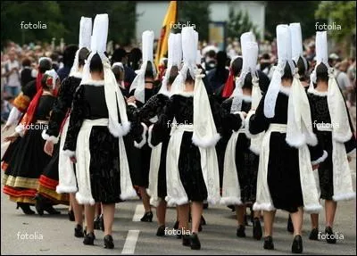 De quelle rgion de France viennent ces femmes en costumes traditionnels noir et blanc ?