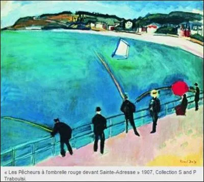 Qui a peint Les pcheurs  l'ombrelle rouge ?