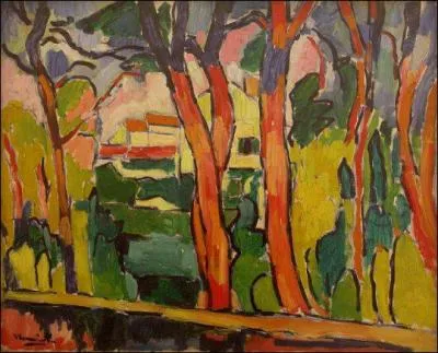 Qui a peint Paysages aux arbres rouges ?