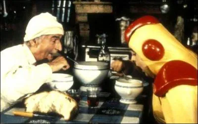 Qui incarne le fameux extra-terrestre jaune dans' La Soupe aux choux ' (3, 01 millions d'entres en 1981) ?