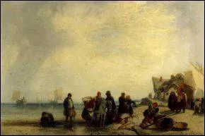 Qui a peint 'Vue de la cte franaise avec pcheurs' ?