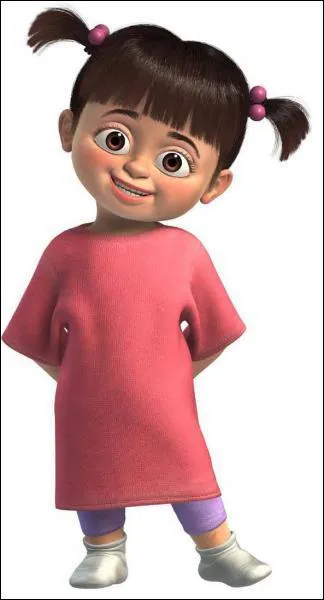 Quel est le nom de cette petite fille de 4 ans qui n'a peur de rien, surtout pas des 2 monstres Sulli et Bob ?