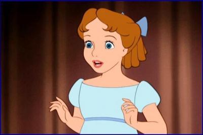 Quel est le prénom de cette petite fille qui rêve du pays imaginaire de Neverland ?