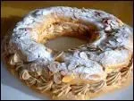Le Paris-Brest est un entremets en forme de roue,  base de...