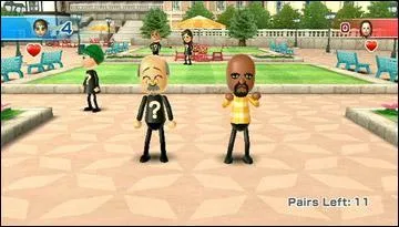 Quel est le motif du Mii rouge dans  Trios de Mii  ?