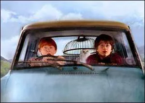 Ron, Fred et Georges viennent chercher Harry ils sont dans une voiture volante mais qui l'a trafique pour qu'elle vole ?
