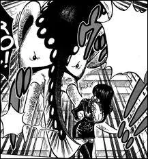 En quoi le sabre de Spandam se transforme-t-il ?