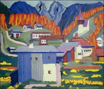 Qui a peint Paysage d'autome avec Kiosque ?