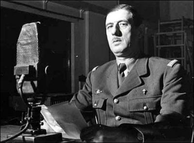 L'appel du gnral de Gaulle fut lanc le 18 juin ...